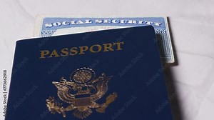 14 close up of social security card ssn and passport documents