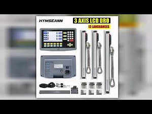 Complete Set 3 Axis LCD Digital Readout DRO with 3 Pieces 01000mm Glass Linear Scale Encoder Sensor