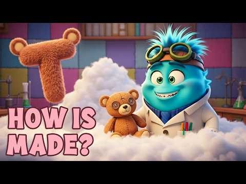 How are T for Teddy Bears Made? 🧸 | Professor Pip's Alphabet Wonders!