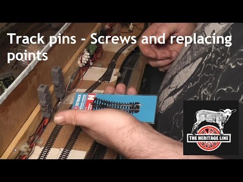 Track pins Screws and replacing points