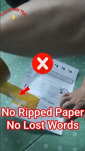 How to Remove Tape from Paper Without Damage ✨ SmartDaily Tips