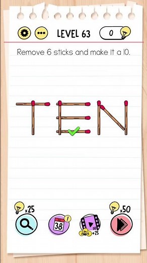 brain test level 63 #braintestsolution #braintest