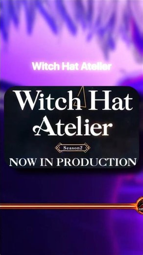 Witch Hat Atelier Season 2 New Trailer! 🔥 #shorts