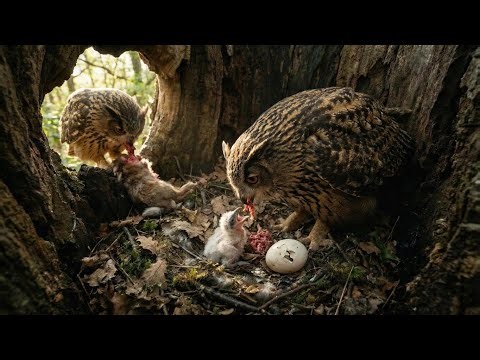 [4K] Eurasian Eagle Owl 90 Days From Egg To Master Of The Night