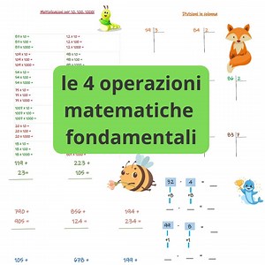 Math Worksheets for Kids – Printable PDF With Addition, Subtraction, Multiplication, and Division – Colorful Worksheets for Elementary School - Etsy UK