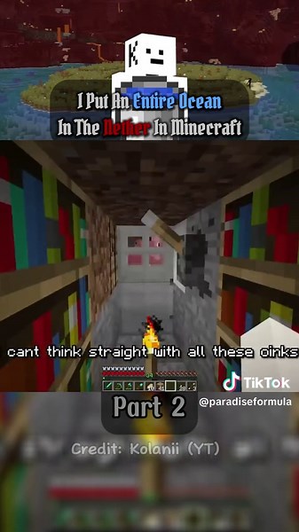 Create an Ocean in the Nether: Minecraft Challenge Part 2