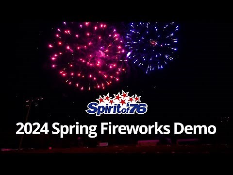 [4k] 2024 Spring Fireworks Demo - Spirit of '76
