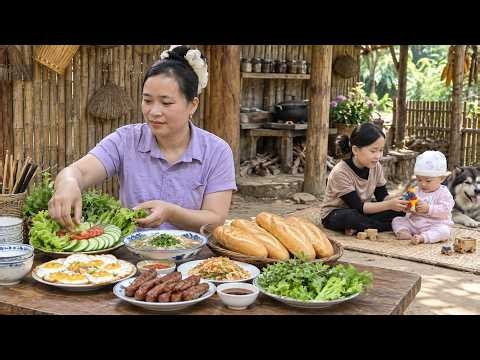 Preparing Breakfast for My Children Before Work - Simple Rural Life - Gardening | Ly Thi Ca