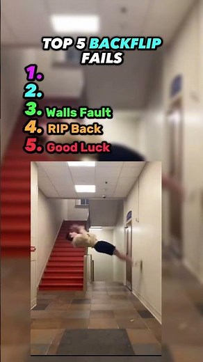 Top 5 Funniest Backflip Fails 😂💀 #ranking #funny #backflip #fail