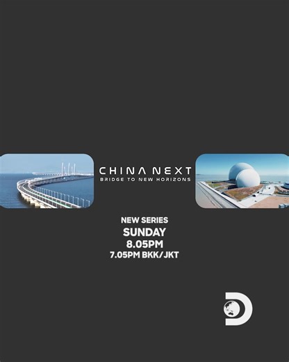 Explore a world of possibilities where innovation meets passion 🌟 and discover the stories of the Greater Bay Area in this Discovery Channel Special. 📺 China Next: Bridge to New Horizons – Sunday 25 June at 8.05PM (SEA) | 7.05PM (BKK/JKT) on Discovery Channel | Discovery Channel Southeast Asia