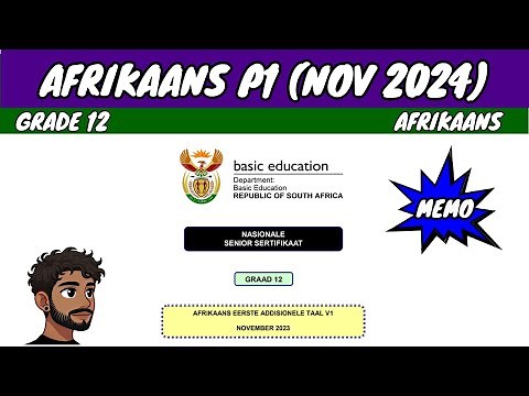 Afrikaans P1 Memo November 2024