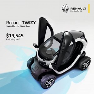 9.3K views · 90 reactions | Drive the Future now with the innovative micro commercial vehicle: The Renault TWIZY will shock you with its Cargo space of 180L volume and a max payload of 75Kgs starting $19,545* excluding VAT. Experience the TWIZY by calling 01684684 or 01360779, or visit the nearest dealer. renault-liban.com/dealers.html | Renault | Facebook