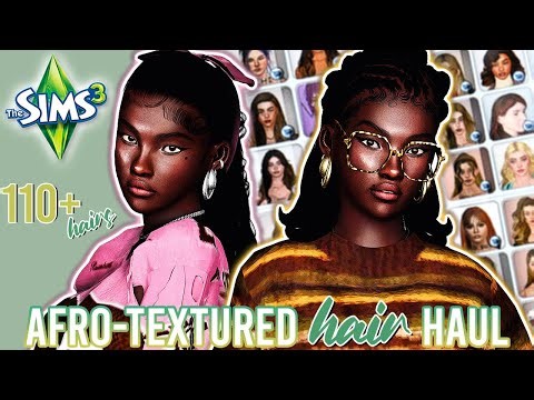ULTIMATE Ethnic/Afro-Textured CC Hair Haul for Female Sims (110+ NEW Hairs w/Links) 🎀 | The Sims 3