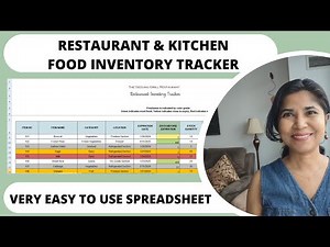 Restaurant Home Kitchen Food Inventory Tracker - Tracks freshness, expiry, stock & reorder levels