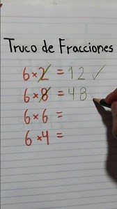 Sabías este truco para resolver fracciones más rápido #viral #matematicas