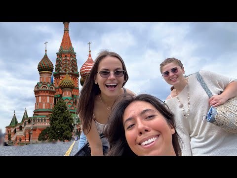 ONE DAY IN MOSCOW with my besties | Moscow Vlog, 4k Moscow WALK