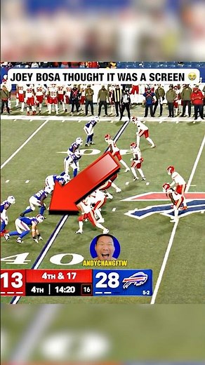 Joey Bosa’s Controller Disconnected vs Mahomes on 4th and 17 🎮 😭 #nfl