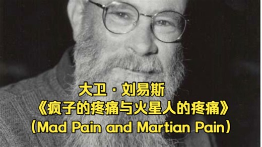 【大卫·刘易斯】 《疯子的疼痛与火星人的疼痛》 导读