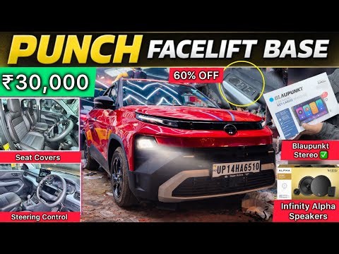 Tata Punch Facelift Base Model Modification With Price ✅ Tata Punch Pure Modified ₹30K Only