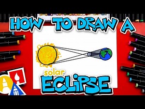 How To Draw A Solar Eclipse Diagram - Videos For Kids