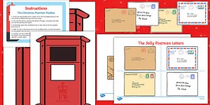 Post Box and Christmas Cards Resource Pack to Support Teaching on The Jolly Christmas Postman