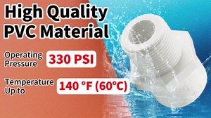 Boltigen 10Pcs White PVC Pipe Fittings, 1/2 NPT Male Thread Pipe Fitting Adapter Connector, Pipe Coupling for Sch40 PVC Pipe, Socket x NPT Male