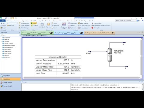 How to determine the molar flow rates of products in conversion reactor// Aspen HYSYS //LEC 14