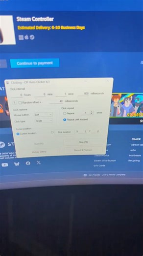 Just to be clear; when I say to use an Auto Clicker to buy a Steam Controller, I mean on the final button here! Seems people are having troubles even getting past the cart though.