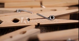 wooden clothespins on the table, a group of wooden clothespins for drying clothes