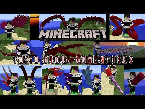 *AWESOME* Tokyo Ghoul Adventures! Cool Models, Quinques, Kagunes... (Minecraft Tokyo Ghoul Mod)