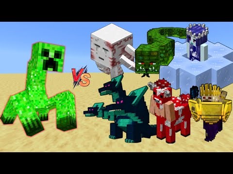 Mutant Creeper vs All Twilight Forest Mobs | Epic Minecraft Mob Battle
