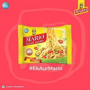 Hunger ka solution bole to Mario Masala Noodles!​ ​ #mariofoods #Happiness #HealthySnack #FullOfHappiness #ekaurmario #trdphappyworld #mario #noodles #masalanoodles | Mario Foods