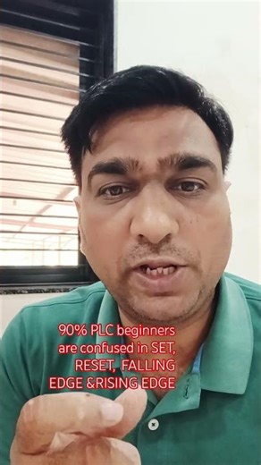 Rising Edge vs Falling Edge vs Set Reset | PLC Basics in 40 sec #explore #shortsviral #shorts #viral