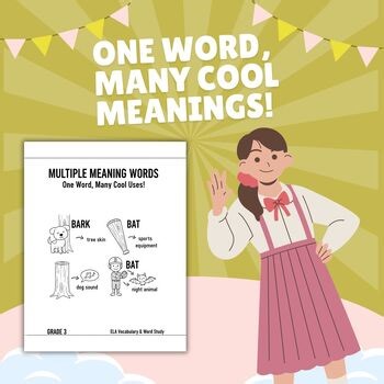 Grade 3 Multiple Meaning Words Worksheets | Homonyms & Context Clues