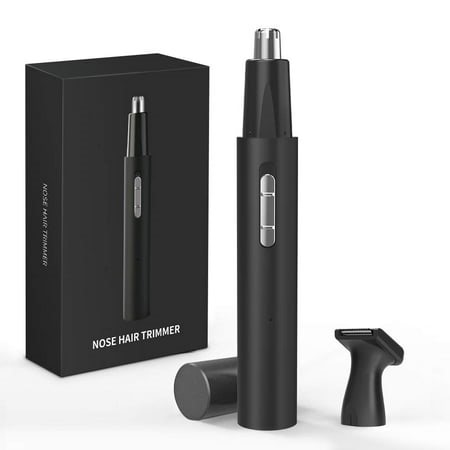 Nose and Ear Hair Trimmer,USB Rechargeable Nose Hair Trimmer,Professional Painless Ear Nose Hair Trimmer Clippers for Men and Women,Waterproof Dual Edge Blades for Easy Cleaning (Black) - Walmart.ca