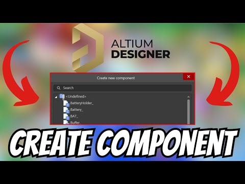 How To CREATE Component In Altium Designer!
