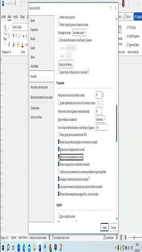 COMO MOSTRAR BARRA DE DESPLAZAMIENTO WORD
