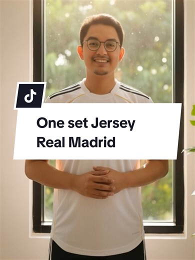 Hala madrid 🤍⚽ fans sejati pasti langsung check out! #promomakanharian #stylecowok #outfit #creatorsearchinsights #realmadrid