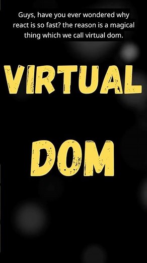 React Virtual DOM in one minute #shorts #react #viral #viralshorts