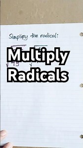 Multiply the radicals and simplify #maths #mathematics #algebra