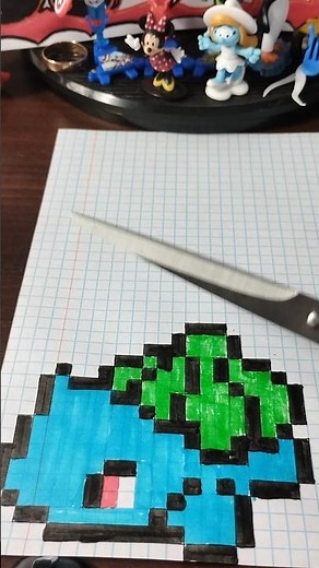 Pixel Art: Bulbasaur in 3 seconds! 🎨 #shorts