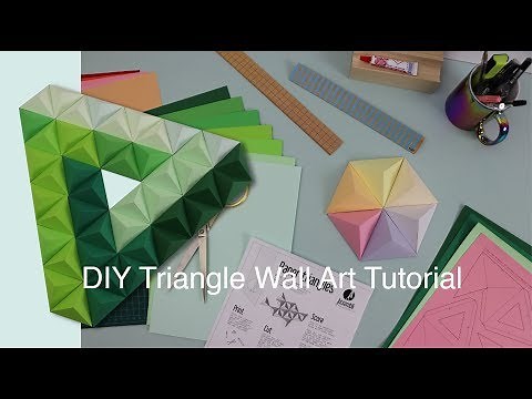 Paper Triangle DIY | Papercraft Art | easier then Origami!