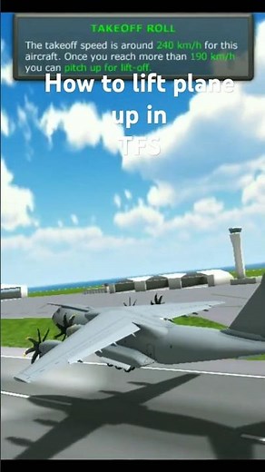 how to fly aeroplane in TFS 🏜️🛫#tfs #shorts