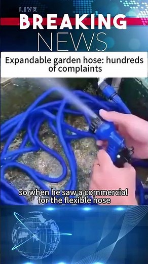 Expandable garden hose: hundreds of complaints