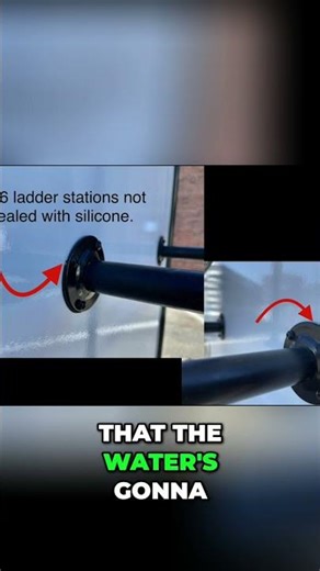 Hidden Water Damage Behind Your RV Ladder #RVLife #RVRepair #LeakPrevention