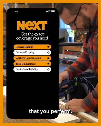 Save up to 25% with instant coverage designed for contractors. General Contractors, Handymen, Carpenters & More. Get Your Business Insurance Online! | Next Insurance