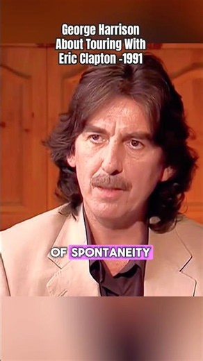 George Harrison about touring with Eric Clapton 91'