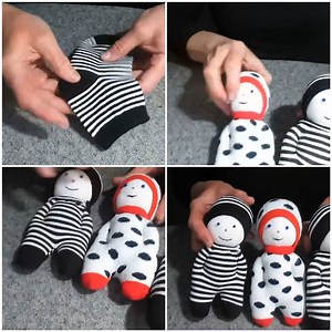 Looking for an interesting activity to entertain your kids? Here's an easy & fun way to make cute DIY sock dolls! | MetDaan Tips