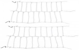 Titan Chain Mud Service Snow Tire Chains for Dual Tires - Ladder Pattern - Twist Link - 1 Axle Set T