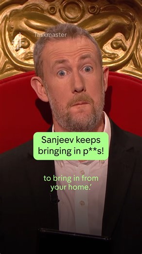 Sanjeev Bhaskar can’t stop bringing p**s into the studio! #Taskmaster | Channel 4